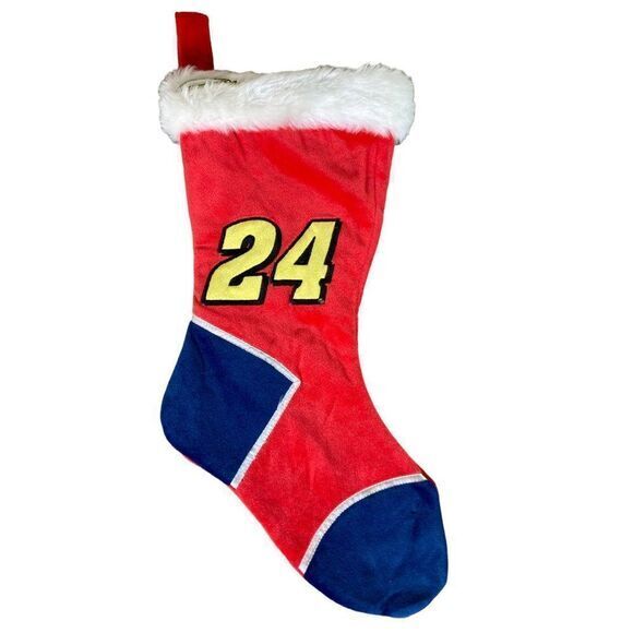 Jeff Gordon Christmas Stocking #24‎ Nascar Holiday Team Car New Red Racing - Picture 1 of 11